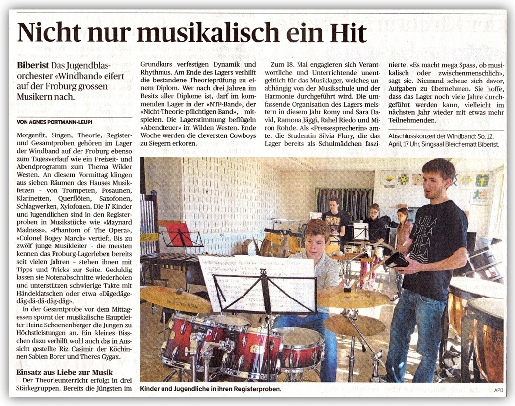 Solothurner Zeitung, April 2015