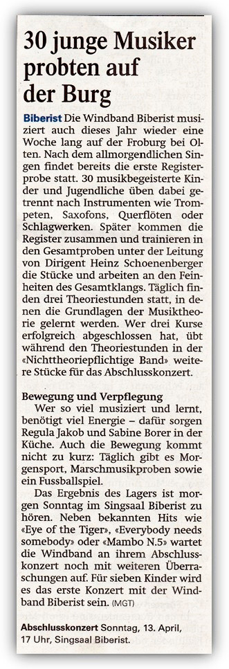 Solothurner Zeitung, 12. April 2014