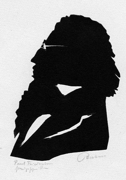 Johannes Brahms von Paul Friedrichsen handgeschnitten