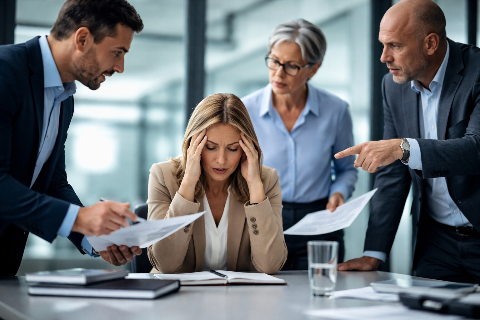 Choc psychologique en réunion = accident du travail