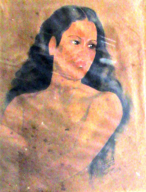 N°3940 - LOMBARD Henri (1914 - 1998) - Meihana (1941) - 59 x 44 - Peinture sur papier