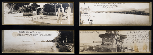 VSO75 PAPEETE DE 1819 A 1919 8X24 (x4) PHOTO SEPIA 
