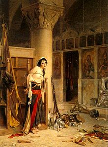 El botín. Pintura de Theodoros Rallis. 