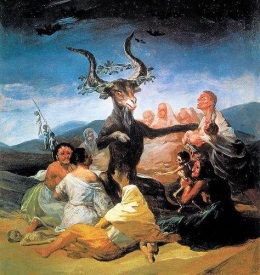 “El aquelarre”. Pintura de Francisco de Goya (1798).