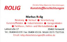 Werbe-Pate Rolig Dienstleistungen