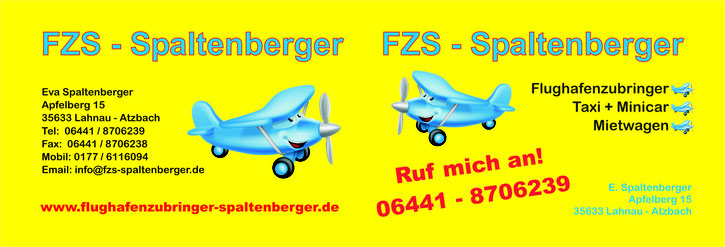 Getränke-Pate Flughafenzubringer Spaltenberger