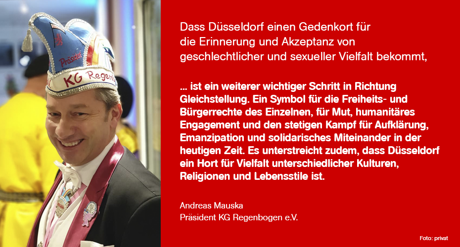 Bild: Statement von Andreas Mauska, KG Regenbogen