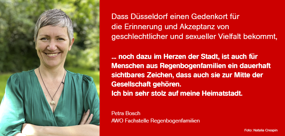 Bild: Statement von Petra Bosch, AWO Fachstelle Regenbogenfamilien