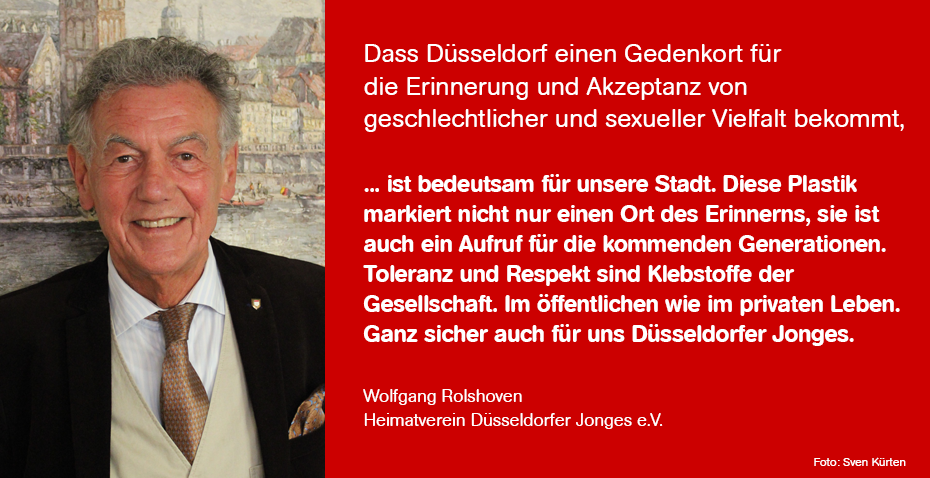 Bild: Statement von Wolfgang Rolshoven, Düsseldorfer Jonges