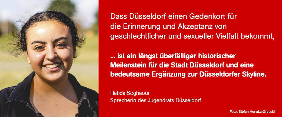 Bild: Statement von Hafida Seghaoui, Jugendrat Düsseldorf