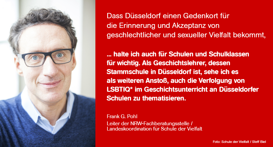 Bild: Statement von Frank Pohl, Schule der Vielfalt