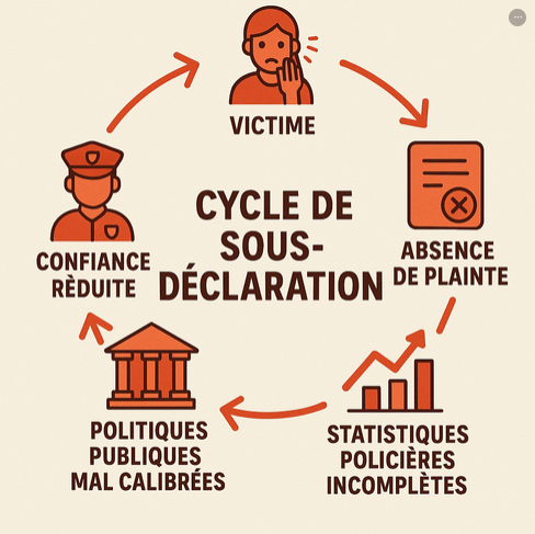 Cycle de sous déclaration des agressions