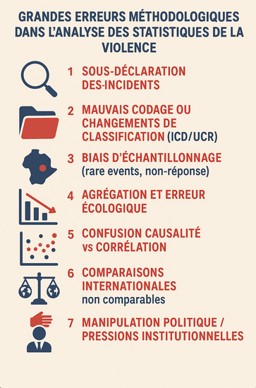 Erreurs méthodologiques dans l'analyse des statistiques