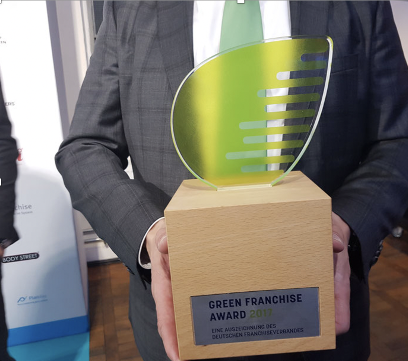 «5. Green Franchise Award 2017»,  TeeGschwendner © Bellone Franchise Consulting GmbH