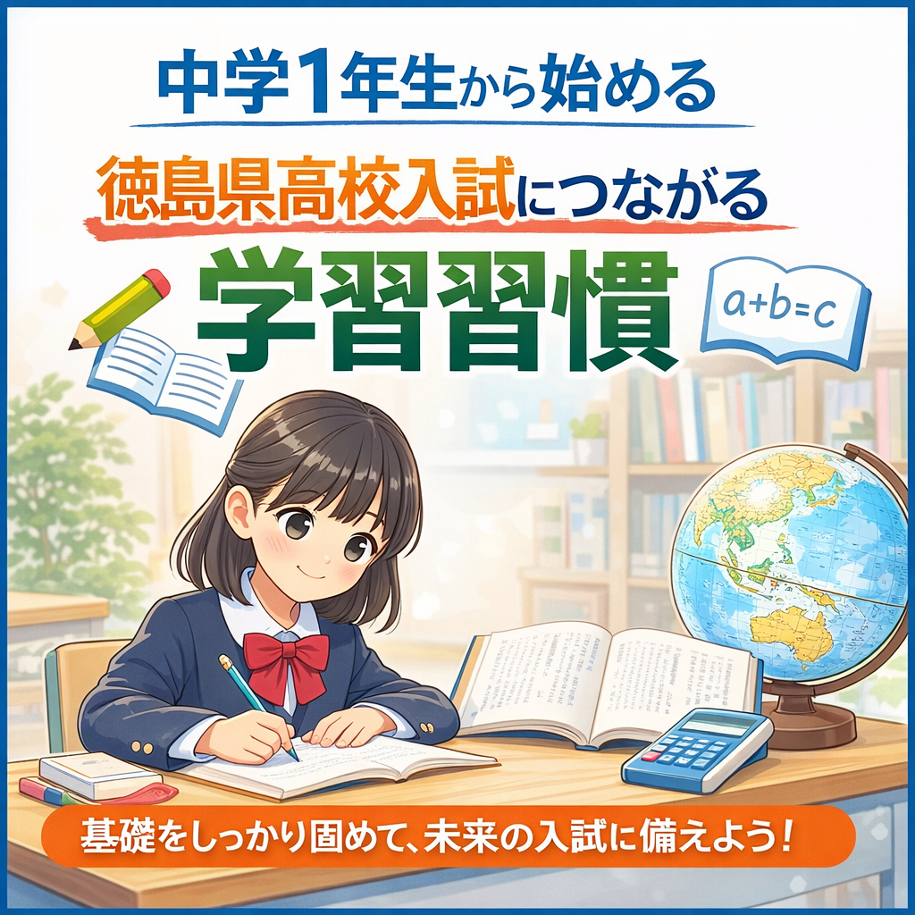 中学1年生から始める徳島県高校入試対策｜未来舎が大切にする学習習慣づくり