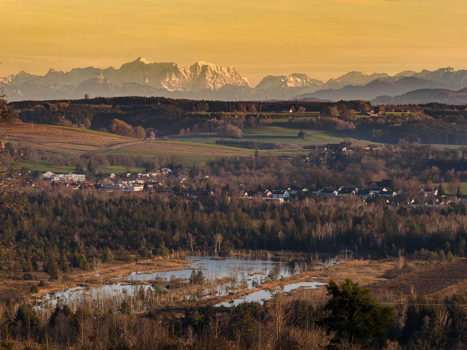 Blick auf die Alpen