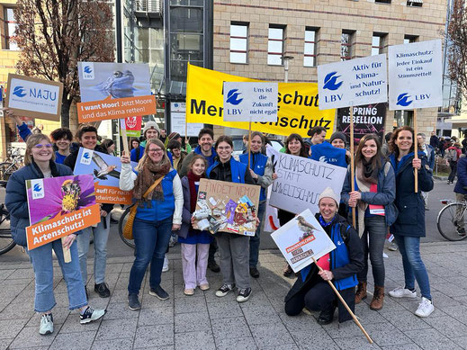 Gruppenbild des LBV globaler Klimastreik 2023 in Nürnberg