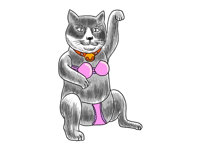 マネキン猫