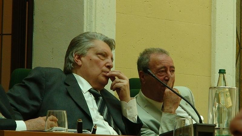 Il Presidente della Provincia Giuseppe Morabito e il Dirigente Scarfò