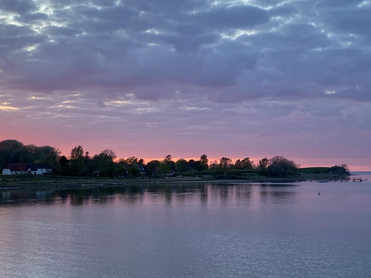 Sonnenuntergang in Borgnæs