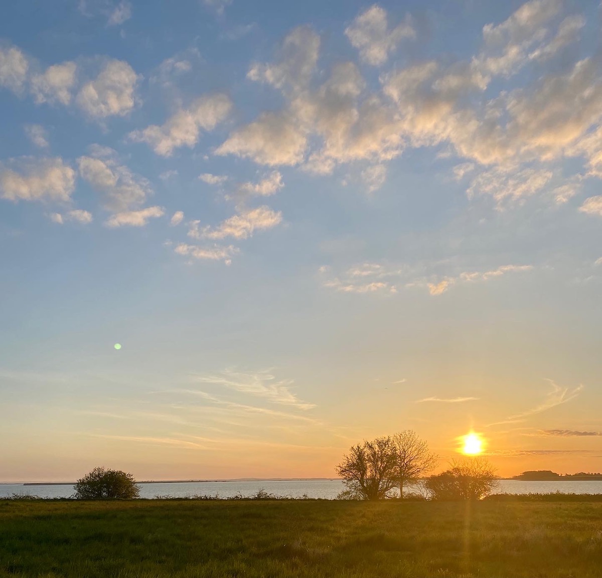 Sonnenaufgang vom Haus