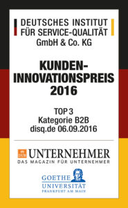 Auszeichnung "Deutscher Kunden-Innovationspreis"