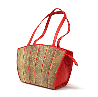 Fischleder Damenhandtasche Grado