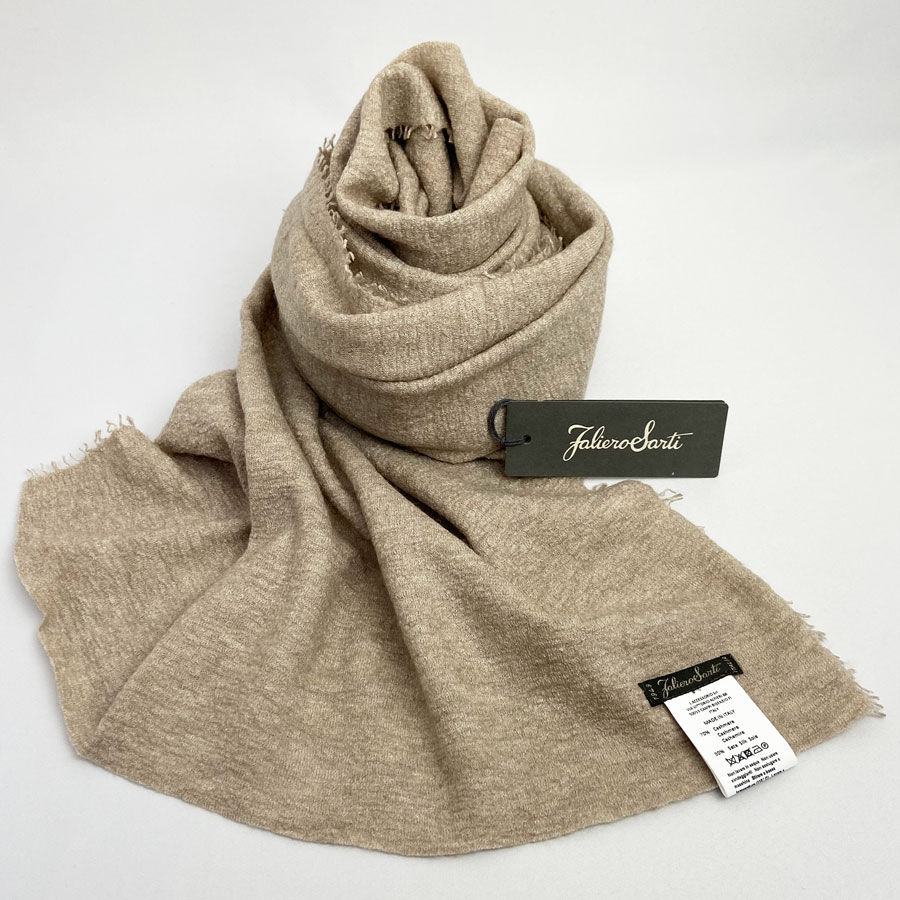 ファリエロサルティ FALIERO SARTI ストール チャコールグレー ファリエロサルティ FALIERO SARTI ストール チャコールグレー