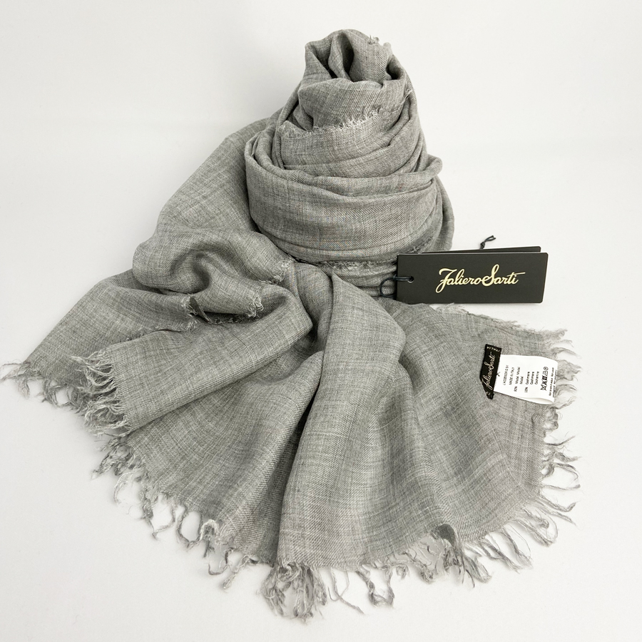 ファリエロ サルティ　Faliero Sarti　ストール　グレー　ラメ 楽天市場】【最大10,000円クーポン】ファリエロサルティ FALIERO SARTI