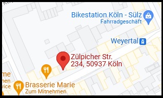 Kontakt Wegbeschreibung Atelier Karola Fels Koln