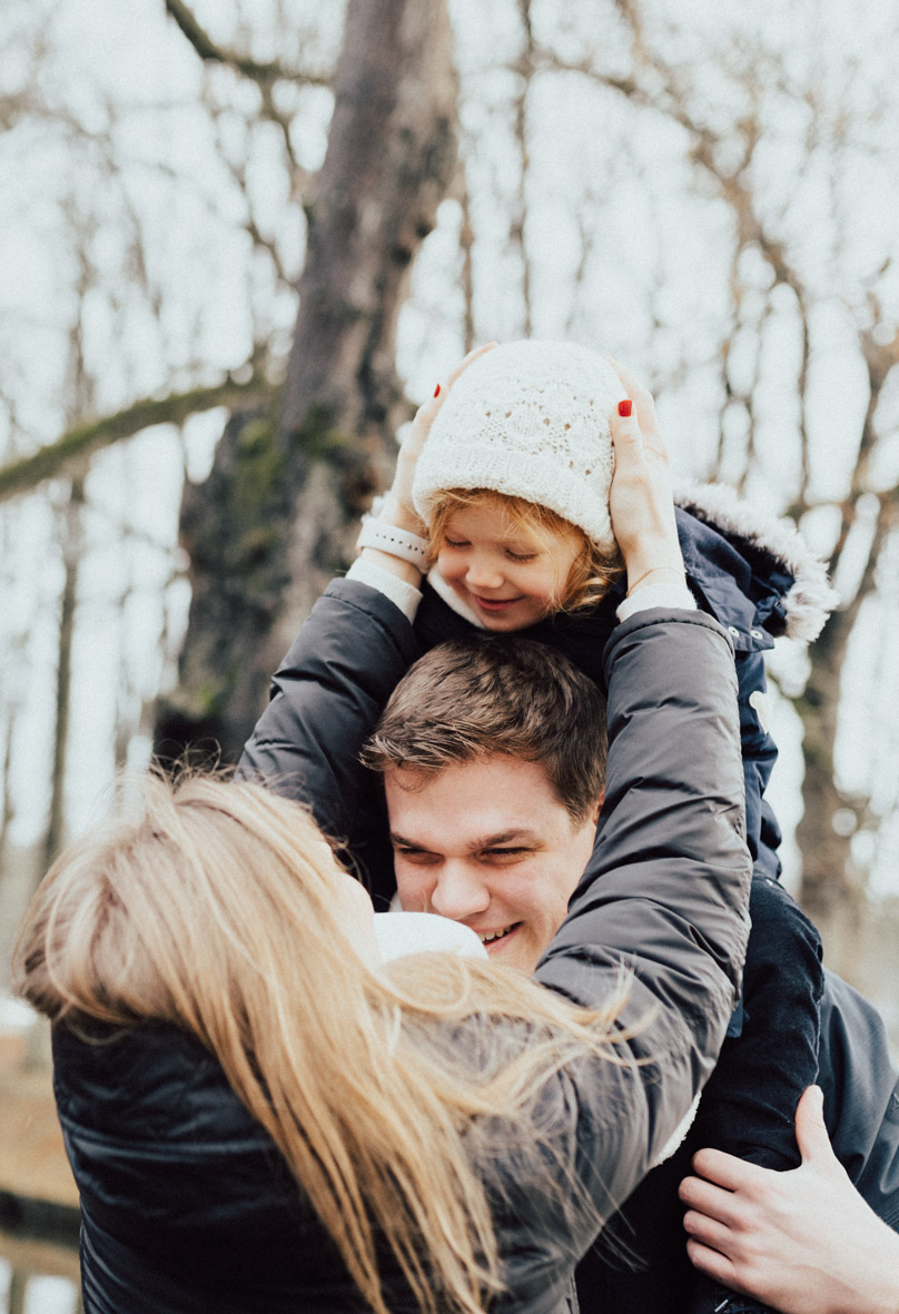 Familienshooting im winterlichen Nordkirchen