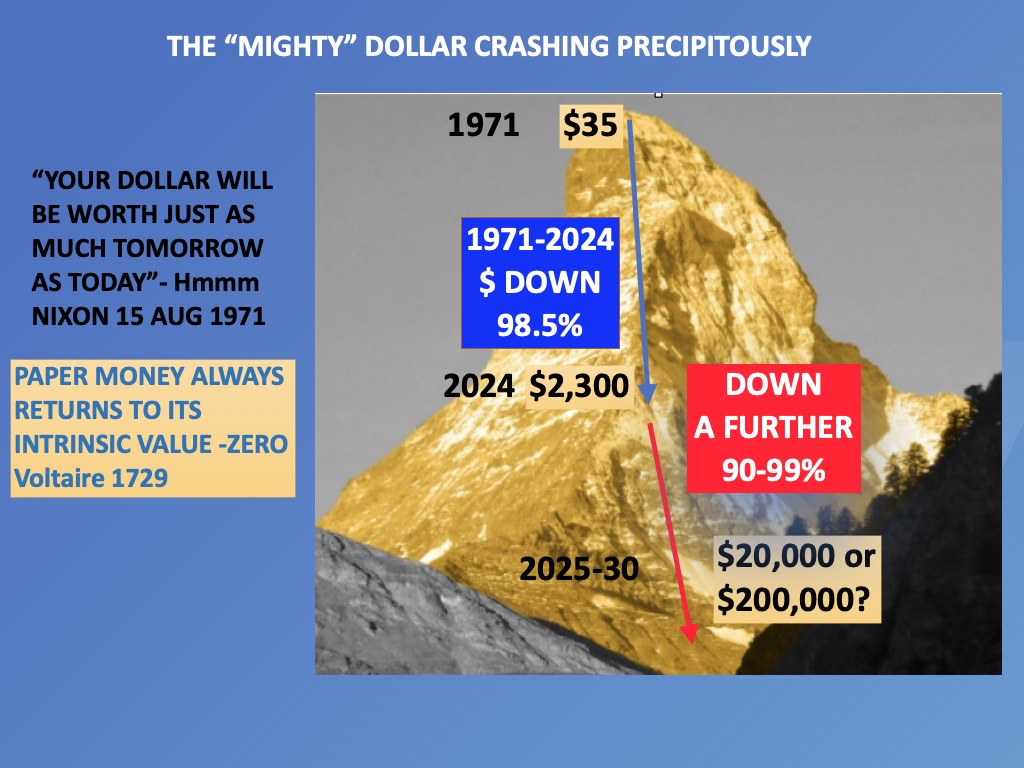 Gold und Silber treten in die exponentielle Phase ein! Bericht von Egon von Greyerz