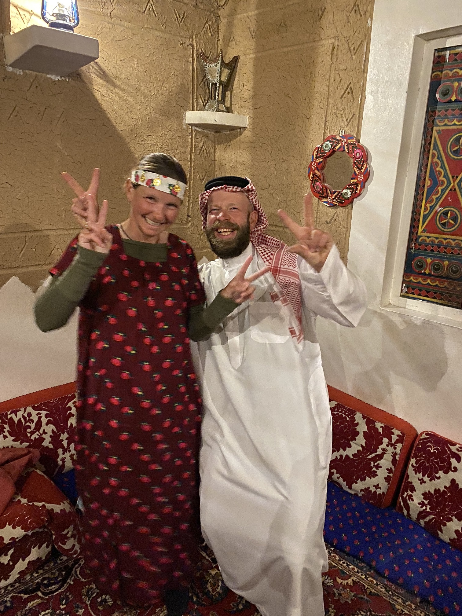 traditionelle Gewänder der Saudis