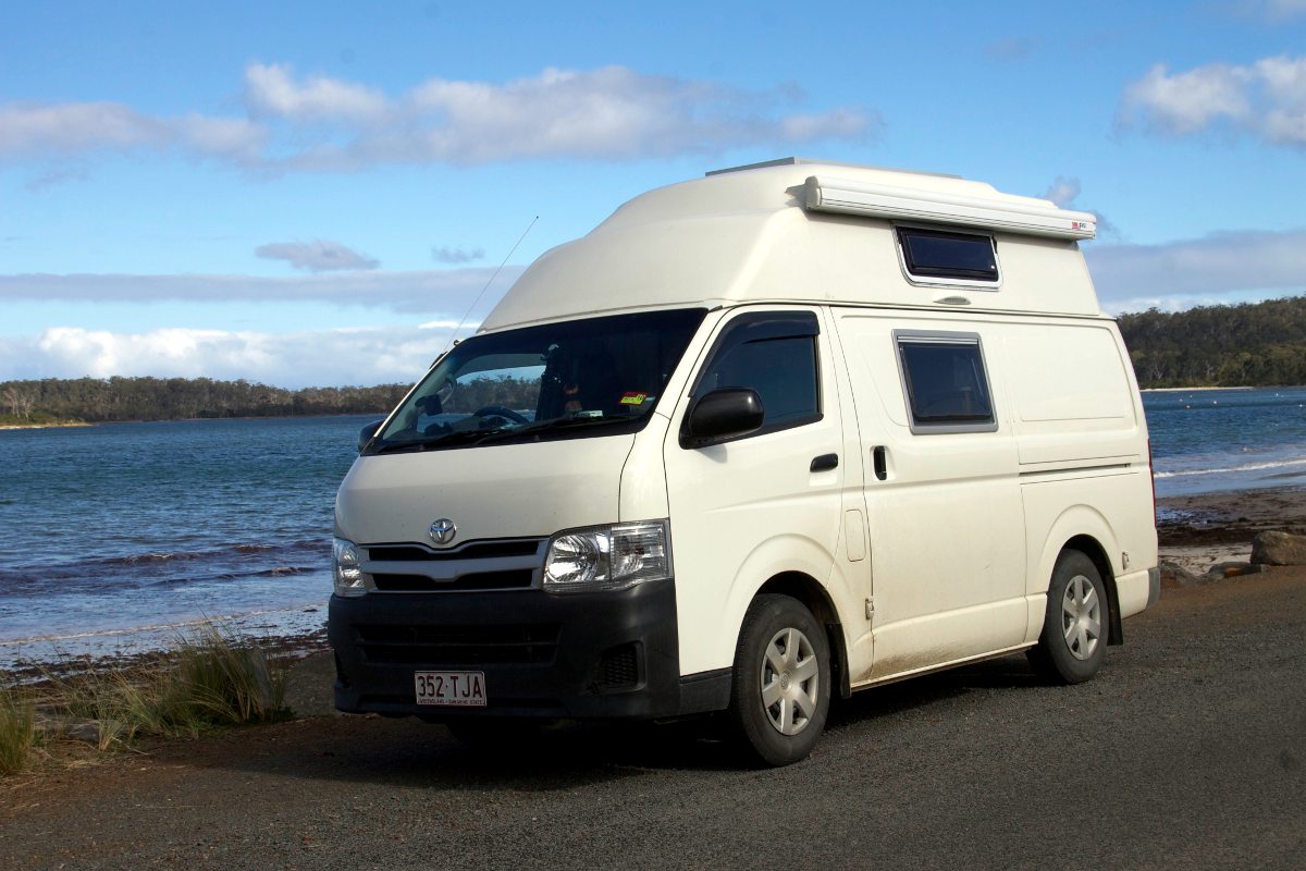 toyota hiace high top campervan