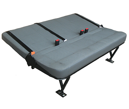 this seat bench will create 2/3 of a bed option