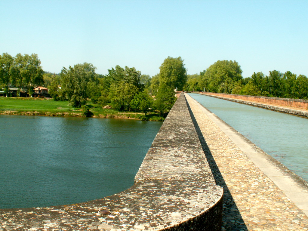 Le pont canal à Moissac