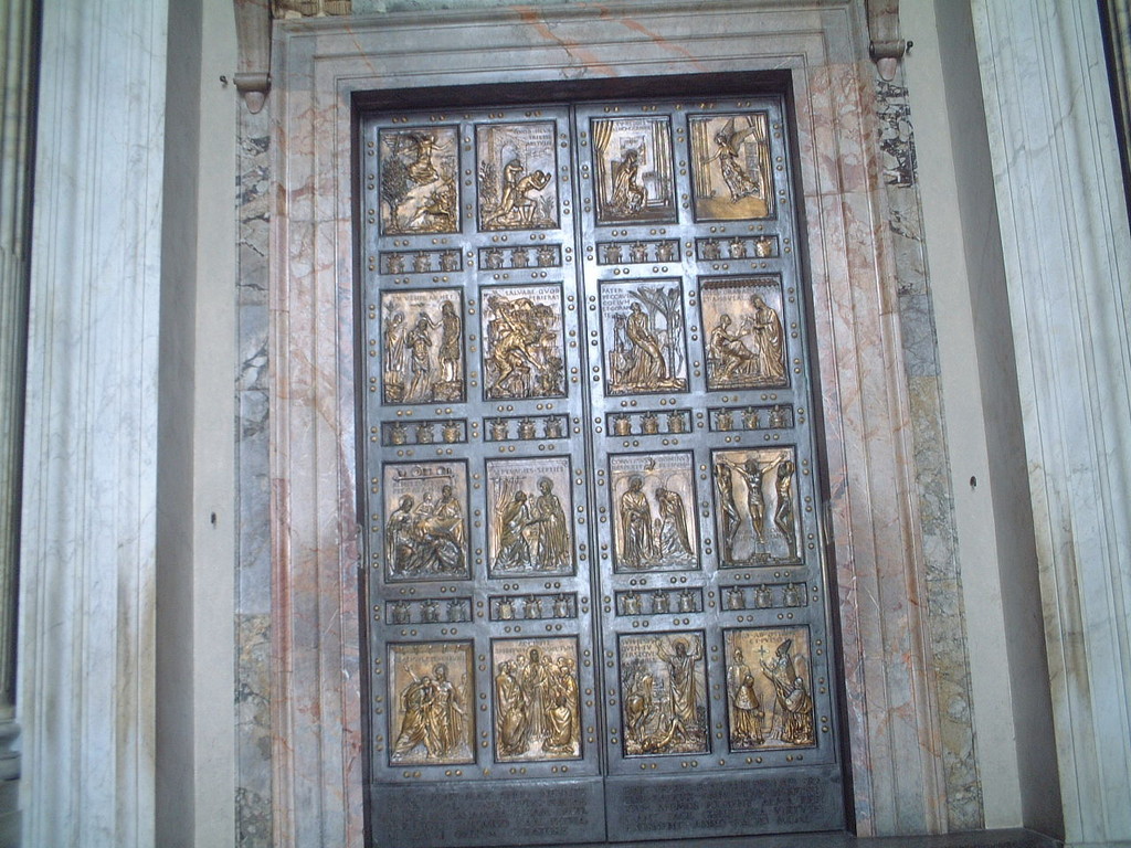 Porte en bronze, basilique