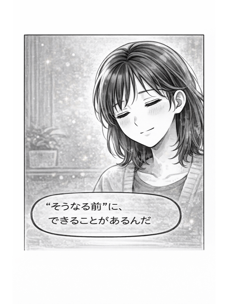 そうなる前にできることがあるんだ