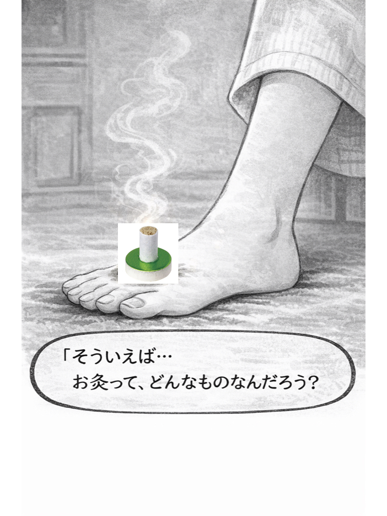 そういえば、お灸って、どんなものだろう？