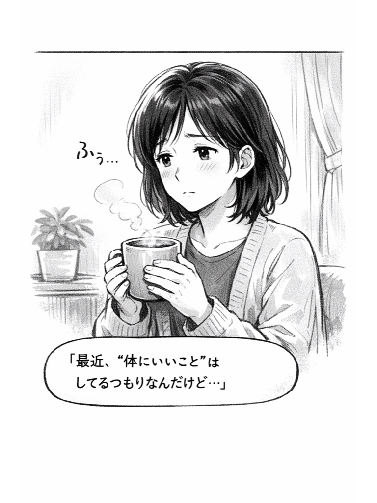 最近、体にいいことはしているつもりなんだけど・・・