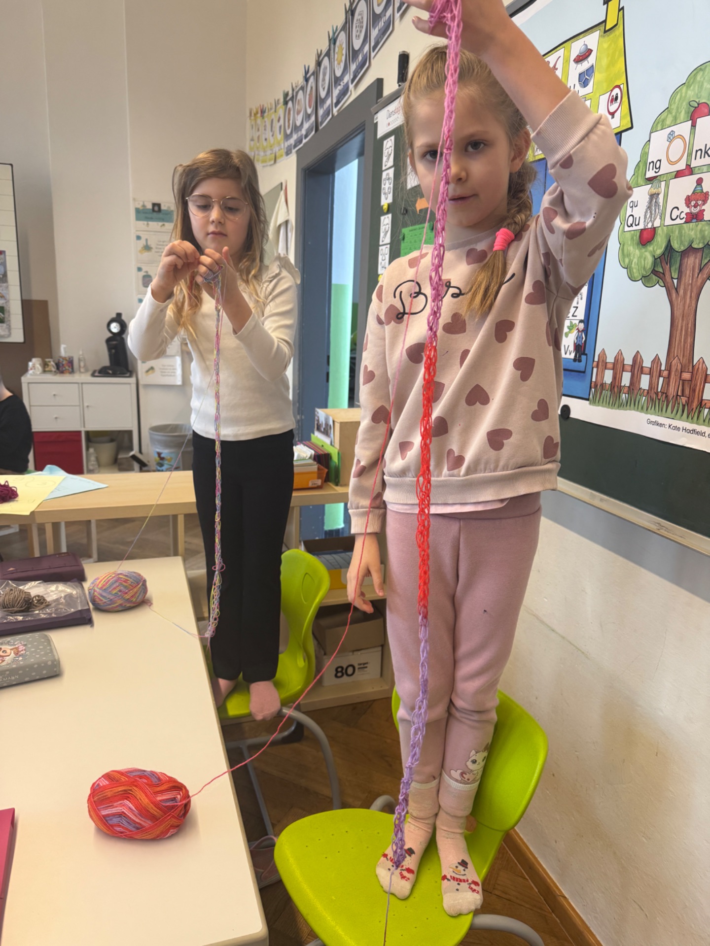 Werkunterricht in der Klasse 1f