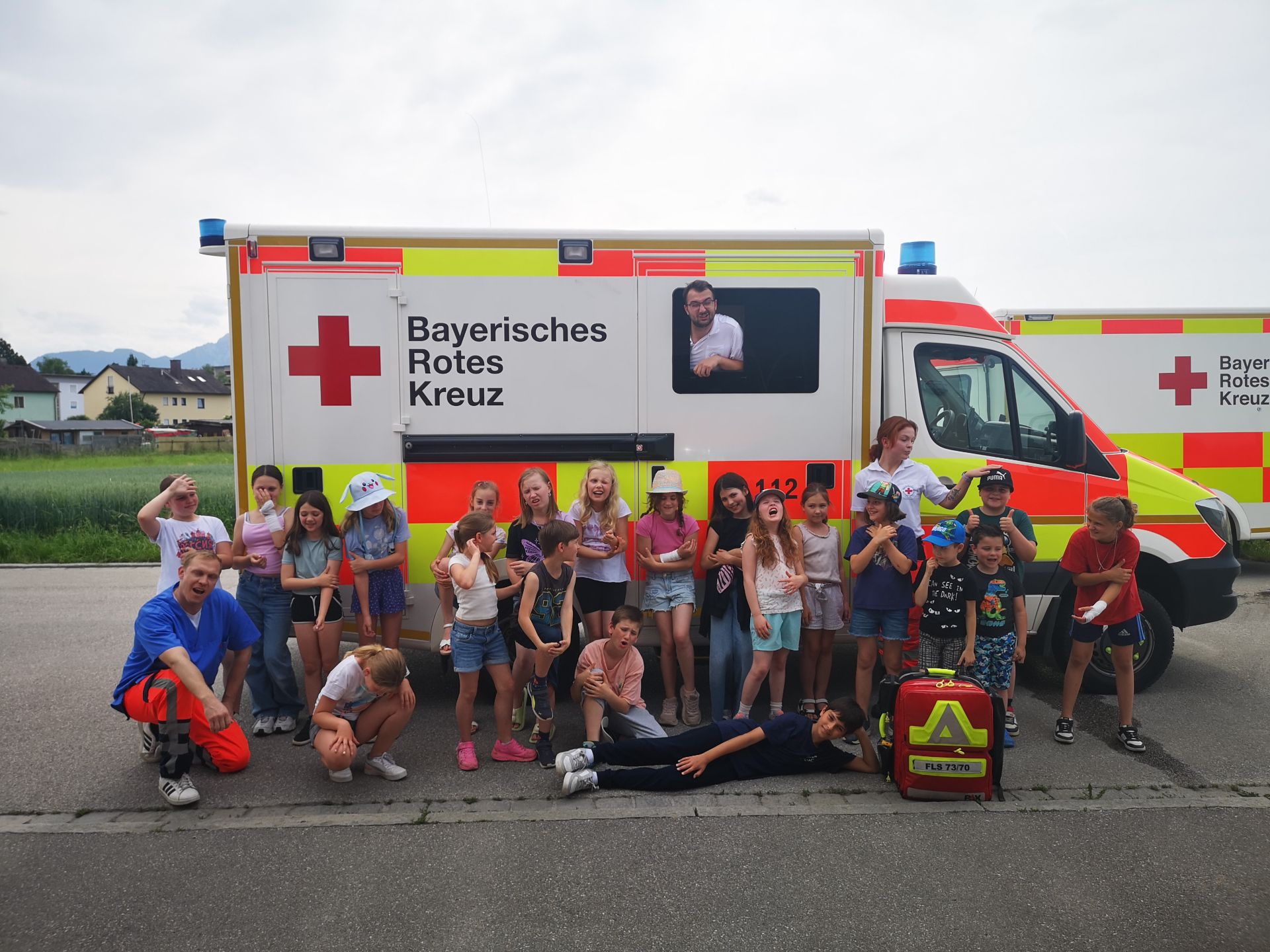 Die Schulsanitäter in der Rettungswache