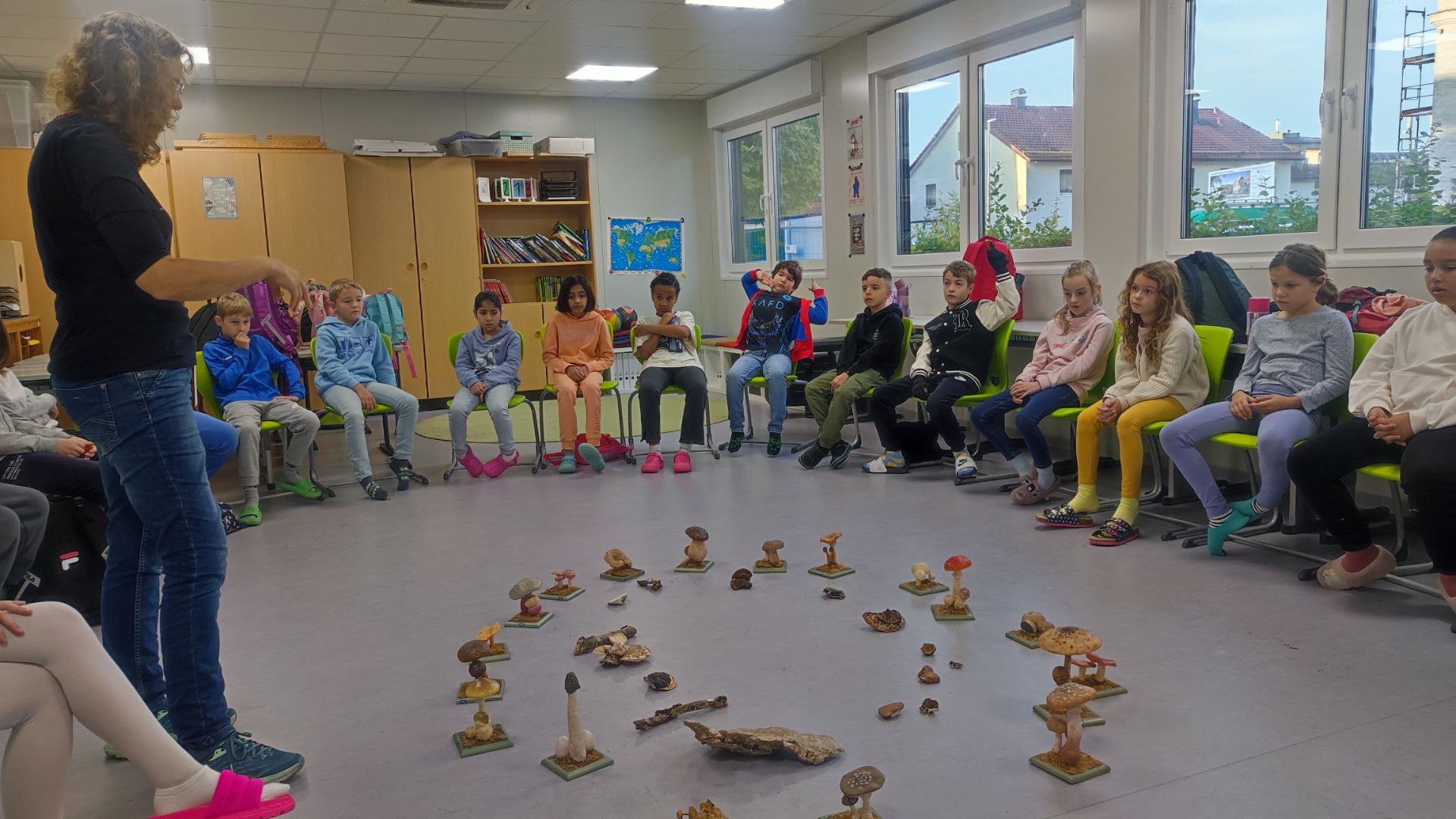Pilzworkshop in der Klasse 3c