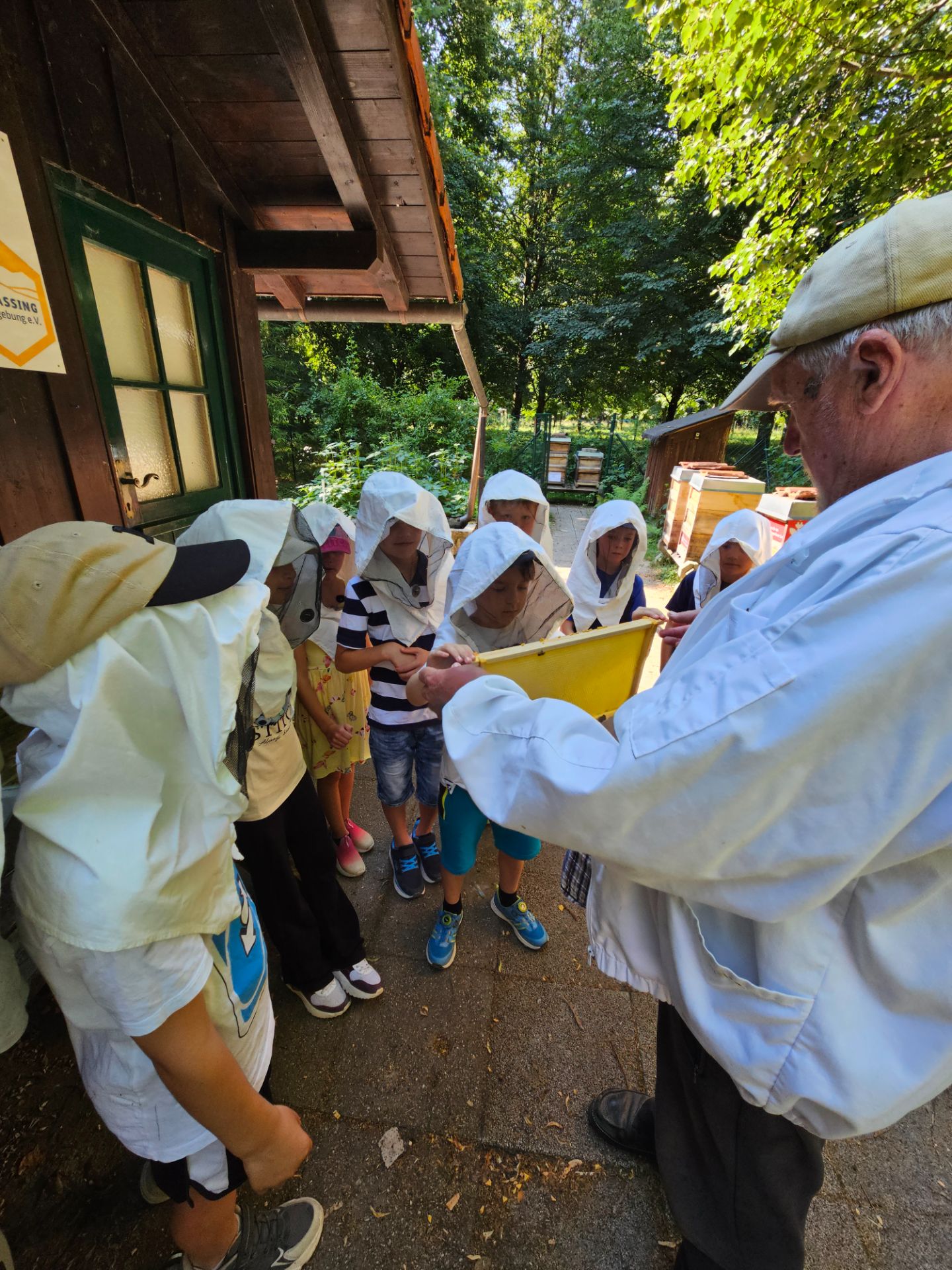 Ausflug zum Bienenstand