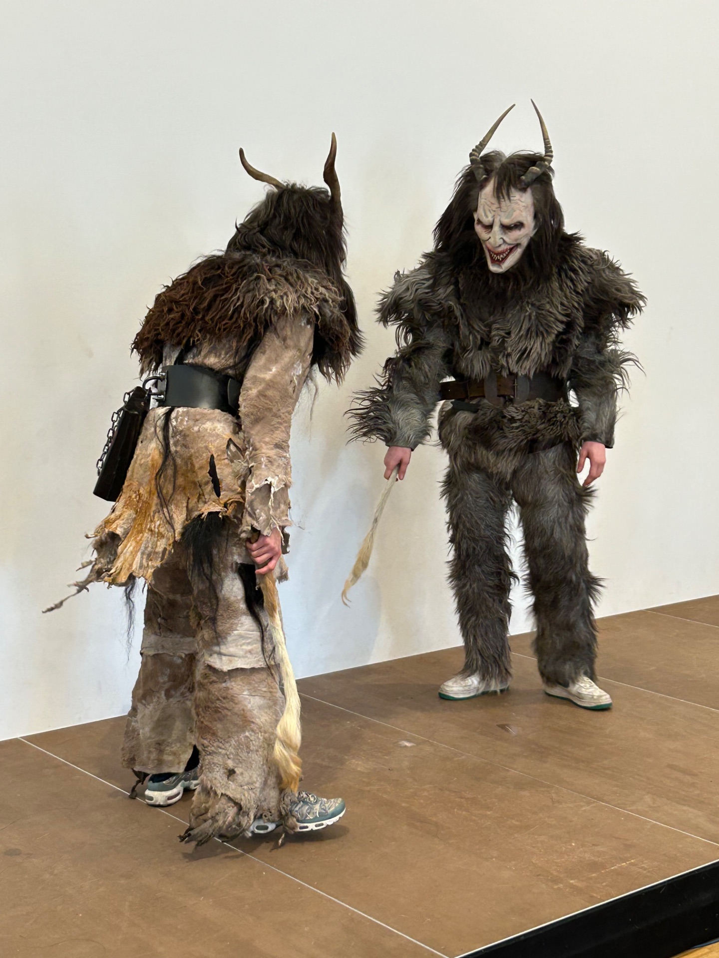 Krampusse in den vierten Klassen