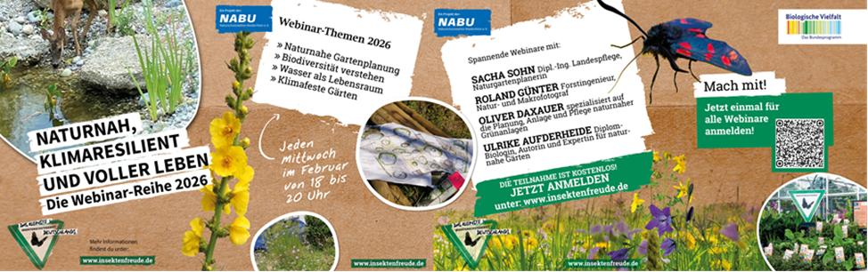 Naturnah, klimaresilient und voller Leben - Die Webinar-Reihe 2026
