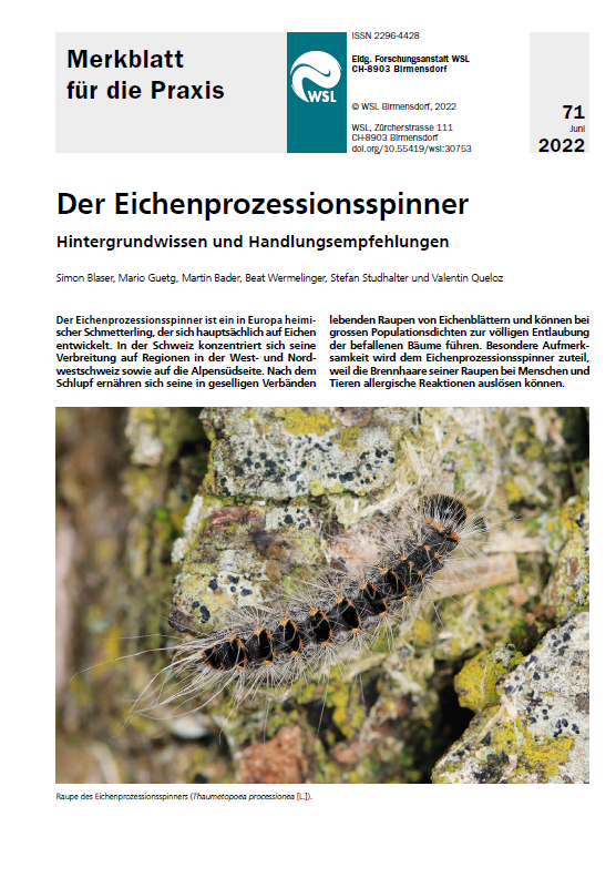 Der Eichenprozessionsspinner (WSL)
