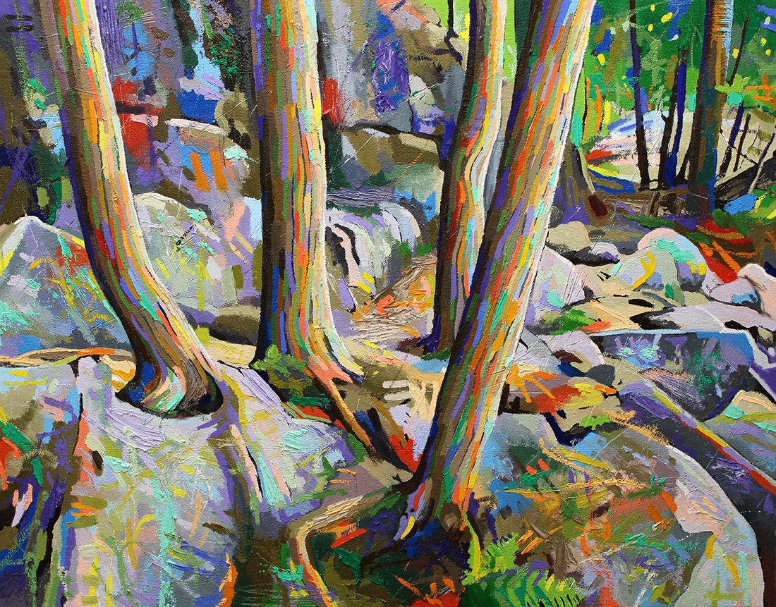 OFF THE BEATEN PATH 28 x 22 oil by Frank Danielson