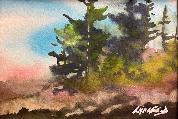 WILDS OF MANITOULIN 5 x 7 watercolour (matted 8 x 10)