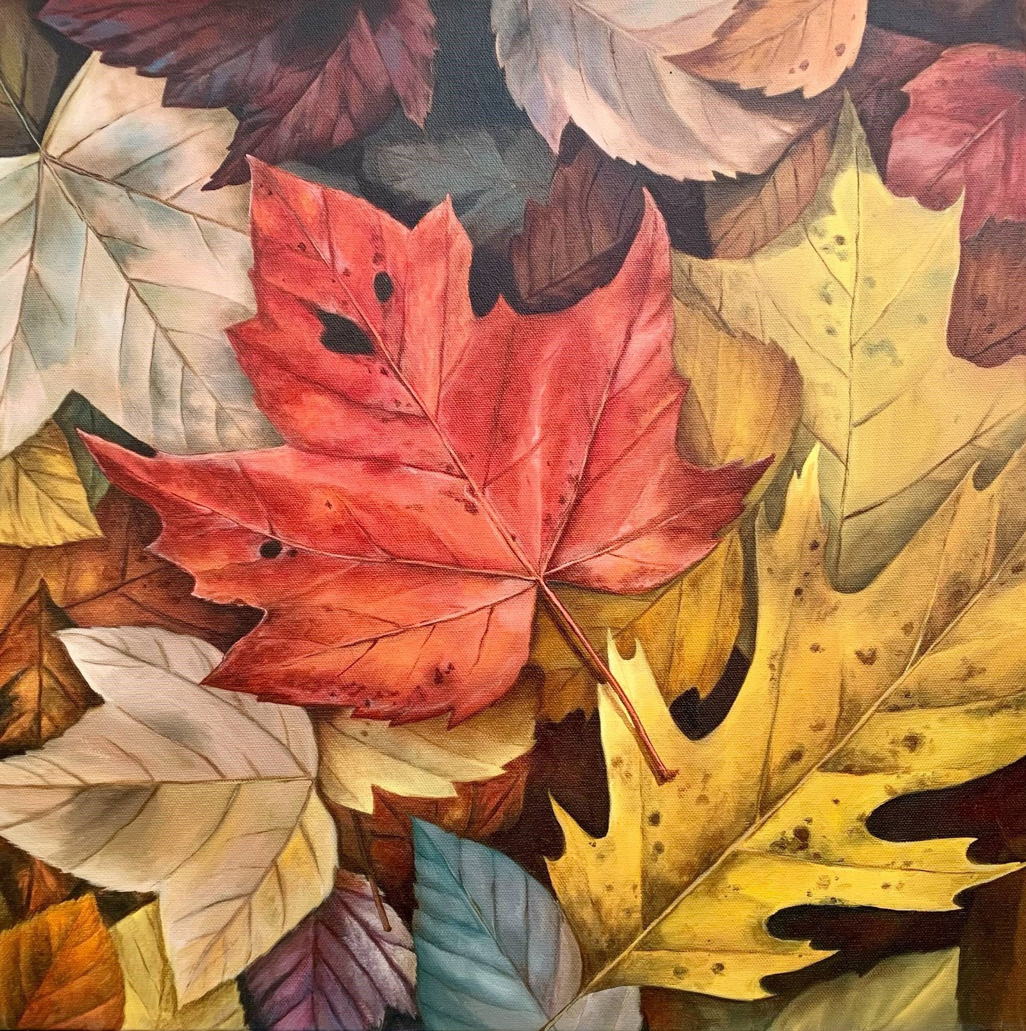 SEASONS ENDING 20 x 20 oil 